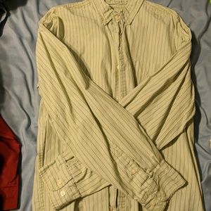 Men's long sleeved button down shirt